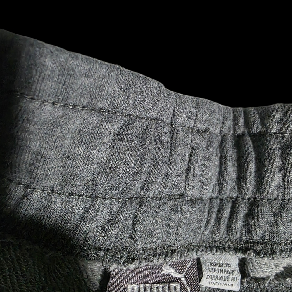 Puma Grey Athletic Shorts with Branded Side Tape - Picture 2 of 2
